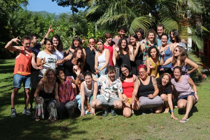 Photos : Première rencontre entre les trois équipes de terrain à Barrancabermeja, avril 2019 / Retraite du projet, juin 2019